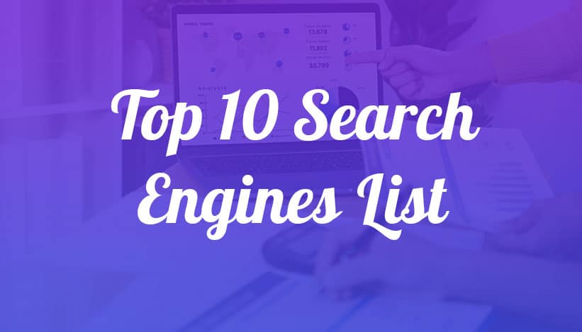Search Engines list