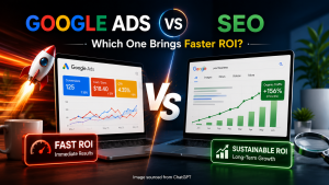 Google Ads vs SEO: Which One Brings Faster ROI?