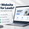 Website lead readiness checklist beside a laptop and smartphone, with the headline Is Your Website Ready for Leads?